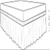 Twin XL Size Bed Skirt Purple Ruffle Pleat Bedskirt with 18" Drop Length- Natural Cotton 600 TC Premium Finish with Adjustable Dust Ruffles, (39 X 80) Twin XL view 3