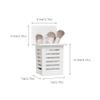 SENBAILU Toothbrush Rack White Plastic Toothbrush Holder Bathroom Wall-Mounted Toothpaste Holder Makeup Brush Storage Box Bathroom Toothbrush Holder, S7cm view 2