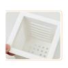 SENBAILU Toothbrush Rack White Plastic Toothbrush Holder Bathroom Wall-Mounted Toothpaste Holder Makeup Brush Storage Box Bathroom Toothbrush Holder, S7cm view 3