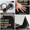 CDWS Pads & Mat Get Off My Ass Before I Inflate Your Airbags Doormat Desk Accessories for Men Funny Bathroom Mat(65X90CM) view 3
