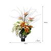 BENGAOTH-O Artificial Flower, Simulation Plant Bonsai Decorative Artificial Flower Bouquet Creative Flowers Coffee Table Desktop Soft Furnishing Ornaments,Decoration Bouquets view 2