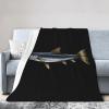 Gar Fish Ultra-Soft Micro Flannel Blanket 50x40 inch Throw Blankets for Bedroom Sofa view 1