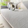 APMOE Chenille Couch Cover Cooling Sofa Covers, Slub Texture Pet Couch Protector Absorbs Body Heat to Keep Cool, Non-Slip Sofa Covers for 1 2 3 Cushion Washable Couch Protector view 1