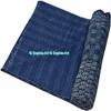 Sophia-Art Bohemian Hand Block Ajrak Vintage Print Bedspread Kantha Bed Cover, Sofa Cover Hand Stitch Throw Quilt (Blue Patch Print, King 90 * 108 Inches with Sham Cover) view 4