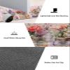 Valentine's Floral Bath Mat for Tub,Non Slip Bathroom Floor Runner Rug Quick Dry&Absorbent Diatomaceous Earth Shower Sink Bedroom Kitchen Doormat 16"x24" Lavender Roses Botanical Plaid Pink view 2