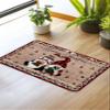 Christmas Bath Mat for Tub,Non Slip Bathroom Floor Runner Rug Quick Dry&Absorbent Diatomaceous Earth Shower Sink Bedroom Kitchen Living Room Doormat 16"x24" Farmhouse Winter Gnomes Plaid Brown view 2
