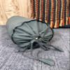SAFFRON HANDICRAFTS 2 Pcs Cervical Neck Roll Pillow Cover with Drawstring Closures Round Neck Roll Pillow Case Cotton Bolster Pillowcases for Cylindrical Cushion (Grey, 6 x13 inch (15x33 cm)) view 4
