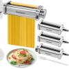 3 PCS Pasta Attachment for all KitchenAid Stand Mixer, Classic Pasta Maker Set Included Pasta Roller, Spaghetti Cutter and Fettuccine Cutter, Durable Pasta maker accessories view 1