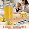3 PCS Pasta Attachment for all KitchenAid Stand Mixer, Classic Pasta Maker Set Included Pasta Roller, Spaghetti Cutter and Fettuccine Cutter, Durable Pasta maker accessories view 2