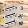 3 PCS Pasta Attachment for all KitchenAid Stand Mixer, Classic Pasta Maker Set Included Pasta Roller, Spaghetti Cutter and Fettuccine Cutter, Durable Pasta maker accessories view 3