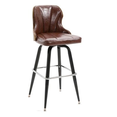 Breakfast Stools, 2 Pieces Swivel Bar Stool Vintage Counter Height Stool Velvet Upholstered Bar Chair Metal Frame for Kitchen Dining Room Kitchen Counter Bar(Color:G)