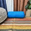 2 Pcs Cervical Neck Roll Pillow Cover with Drawstring Closures Round Neck Roll Pillow Case Cotton Bolster Pillowcases for Cylindrical Cushion (Turquoise Blue, 6 x 30 inch (15 x 76 cm)) view 1