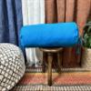 2 Pcs Cervical Neck Roll Pillow Cover with Drawstring Closures Round Neck Roll Pillow Case Cotton Bolster Pillowcases for Cylindrical Cushion (Turquoise Blue, 6 x 30 inch (15 x 76 cm)) view 2