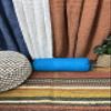2 Pcs Cervical Neck Roll Pillow Cover with Drawstring Closures Round Neck Roll Pillow Case Cotton Bolster Pillowcases for Cylindrical Cushion (Turquoise Blue, 6 x 30 inch (15 x 76 cm)) view 3