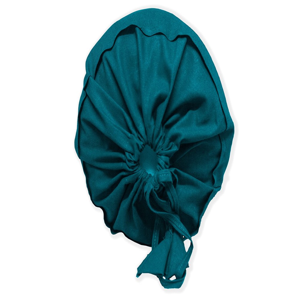2 Pcs Cervical Neck Roll Pillow Cover with Drawstring Closures Round Neck Roll Pillow Case Cotton Bolster Pillowcases for Cylindrical Cushion (Teal Blue, 6X 24 inch (15x 60 cm))