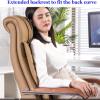 SoOSSN Office Chair, with Footrest and 90-150 Adjustable Backrest, Thickened Seat Cushion, 360 Swivel(Black,65x52x120 cm) view 3