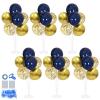 ZJDHPTY 6 Set Balloon Stand with Blue and Gold Balloons Centerpiece Table Decorations for Birthday Wedding Anniversary Father's Day Retirement New Years Graduation Decorations Class of 2026 view 1