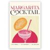 JYzymuth Margarita cocktail poster MIX & MATCH Bar Cart Decor With cocktail recipes bar pictures wall Art decor Canvas Print Kitchen Club Apartment Hotel Gifts for Men 20x30inch Unframed, style-18 view 1