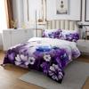 Ladybug Quilt Set Daisy Flowers Twin Bedspread Set,Blue Purple Ombre Oil Painting Lady Beetle Coverlet Set Graffiti Watercolor Beetles Ladybird Quilted Rustic Animals Butterfly Bohemian Decor view 3