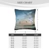 BTCOWZRV Decorative Throw Pillow Covers 18"x18" Square Pillow Cases Birds Flying Away Over Sky Throw Pillow Covers Soft Cushion Cover Double Sided Plush Pillow Covers for Couch Sofa Bed Home Decor view 2
