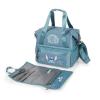Picnic TIME Disney Lilo and Stitch Tarana Insulated Lunch Bag, Recycled Fabric Lunch Box with Picnic Set, Expandable Cooler Tote with Utensils and Straw, Aurora Blue (Aurora Blue) view 1