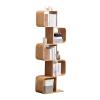 S Shaped Creative Bookshelf, Multi Functional Bookshelves, Shaped Floor Standing Bookcase, Large Capacity Bookshelf with Storage, for Living Room, Office(64.9in/165cm) view 1