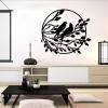 Metal Bird Wall Decor, Love Birds Wall Art, Birds Metal Wall Decor, Birds on Branch Metal Wall Art, Metal Wall Art, Leaves Wall Decor, Nature Wall Art, Bird Wall Art for Living Room (Silver, 18"x18" | 47x47cm) view 3