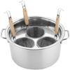 BTURYT Gnocchi Machine, Pasta Cooker Set with Basket Strainer with Three Inserts and Lid, Stainless Steel Pasta Pot for Gnocchi Di Pasta and Vegetables view 1