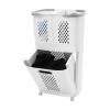Bacacoo Removable Laundry Basket, Versatile Classification Thickened Storage Rack, Household Storage Bucket on Wheels for Living Room Bedroom Bathrooms view 1