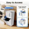 Bacacoo Removable Laundry Basket, Versatile Classification Thickened Storage Rack, Household Storage Bucket on Wheels for Living Room Bedroom Bathrooms view 2