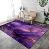 Abstract Ink Painting Marble Texture Area Rug 2x3, Washable Non Slip Area Rugs Non-Shedding & Easy Care, Ideal for High Traffic Areas in Living Room Bedroom, Kitchen - Purple Low-Pile Indoor Carpet view 2