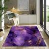 Abstract Ink Painting Marble Texture Area Rug 2x3, Washable Non Slip Area Rugs Non-Shedding & Easy Care, Ideal for High Traffic Areas in Living Room Bedroom, Kitchen - Purple Low-Pile Indoor Carpet view 3