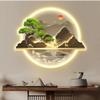 Bubinblau A,70 * 84cm, Zen Wall Art Decor, 3D Wall Sculptures Painting Hanging Wall Art with Led Light, Large Modern Metal Wall Sculptures, for Living Room Bedroom Office view 1