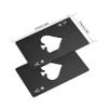 10Pcs Ace of Spades Bottle Openers, Poker Card Bottle Openers, Stainless Steel Portable Metal Credit Card Beer Bottle Can Cap Openers for Wallet Pocket Wedding Birthday Party (10, Black) view 2