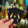 10Pcs Ace of Spades Bottle Openers, Poker Card Bottle Openers, Stainless Steel Portable Metal Credit Card Beer Bottle Can Cap Openers for Wallet Pocket Wedding Birthday Party (10, Black) view 4