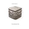 REDEARTH  Tufted Pouf Ottoman with Filler Textured Storage Cube Bean Bag Pouffe Footrest Living Room, Bedroom, Nursery, Indoor, Covered Patio; 100% Cotton (17.5"X17.5"X17.5", Black Jasper) view 3