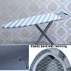 Ironing Board Cover and Pad, Ironing Board Cover Pad 58 * 19inch/148 * 48cm, Large Ironing Cover with 4 Fastener Straps, Stripe Print Cotton Cloth, Easy to Install (Size : 148 * 48cm)(115*41cm) view 4