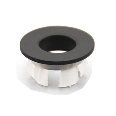 Sink Basin Trim Overflow Cover Brass Insert in Hole Round Caps Matte Black