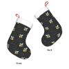 QHWLR Bumble Bees print Christmas socks All Saints ' Day Hanging socks fireplace. Party Decor outdoors view 3