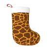 QHWLR Giraffe Print print Christmas socks All Saints ' Day Hanging socks fireplace. Party Decor outdoors view 1