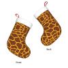 QHWLR Giraffe Print print Christmas socks All Saints ' Day Hanging socks fireplace. Party Decor outdoors view 3