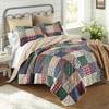 Donna Sharp Rustic Paisley Pieced Patchwork Cotton Quilted Bedding Set - 3-Piece Queen Size Quilt Set - Includes 1 Quilt and 2 Pillow Shams - Machine Washable - Perfect for Rustic Decor view 2