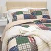 Donna Sharp Rustic Paisley Pieced Patchwork Cotton Quilted Bedding Set - 3-Piece Queen Size Quilt Set - Includes 1 Quilt and 2 Pillow Shams - Machine Washable - Perfect for Rustic Decor view 4