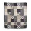 Donna Sharp Pieced Cotton Throw  Augusta Cotton Contemporary Throw Quilt Measures 50 x 60  Machine Washable view 3