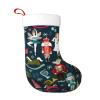 QHWLR Women's Nutcracker Ballet Xmas Dance print Christmas socks All Saints ' Day Hanging socks fireplace. Party Decor outdoors view 1