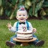 CORNER LACE Train 2nd Birthday Hat - Second Birthday Glitter Crown Blue, Two Years Old Chugga Chugga Two Two Theme Party Decorations Supplies view 3
