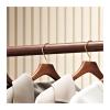 GLigeT Coat Rack Stand All Wood Hanging Clothes Rack Floor Bedroom Office Vertical Coat Rack Indoor Shelf B&B Clothes Rack Coat Hanger Stand(80cm) view 4