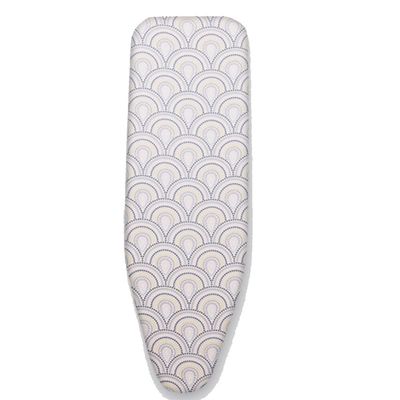 ZYXQQJ Black Silver Ironing Board Cover 36"x13" 38"x13" 43"x14" 48"x15" Iron Board Cover Scorch and Stain Resistant Standard Size(Peacock,92x33cm/36x13in)