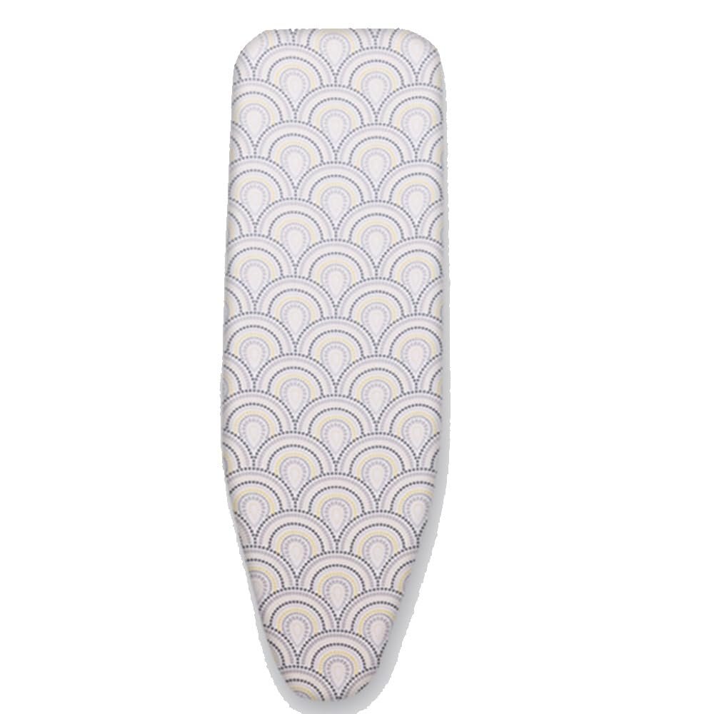 ZYXQQJ Black Silver Ironing Board Cover 36"x13" 38"x13" 43"x14" 48"x15" Iron Board Cover Scorch and Stain Resistant Standard Size(Peacock,92x33cm/36x13in)
