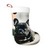 QHWLR Adorable French Bulldog print Christmas socks All Saints ' Day Hanging socks fireplace. Party Decor outdoors view 1